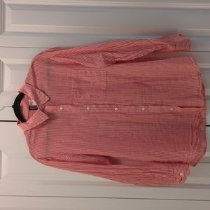 H&M Oversized Button Down Shirt, Size XS, Orange